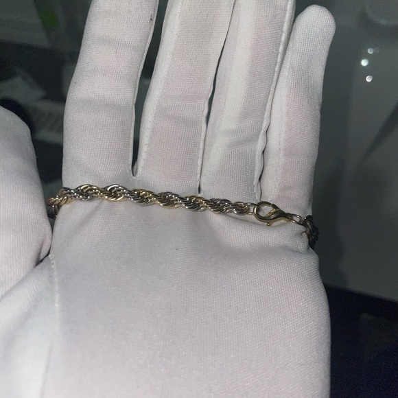 BRAND NEW PURE SILVER GOLD TONE ROPE CHAIN‼️ - Picture 7 of 14